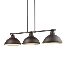 Golden 3602-3LP RBZ-RBZ - Yep by Golden Lighting Duncan 3-light Island Light in Rubbed Bronze and Rubbed Bronze shade